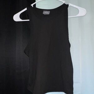 Olivia Rae Black Crop Sleeveless Tank